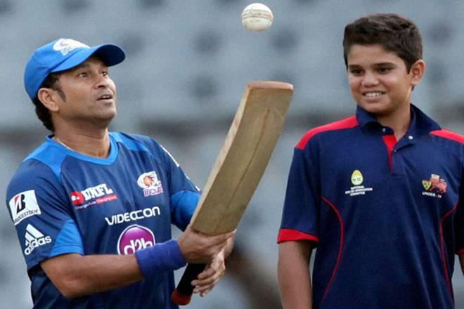 arjun and sachin tendulkar images